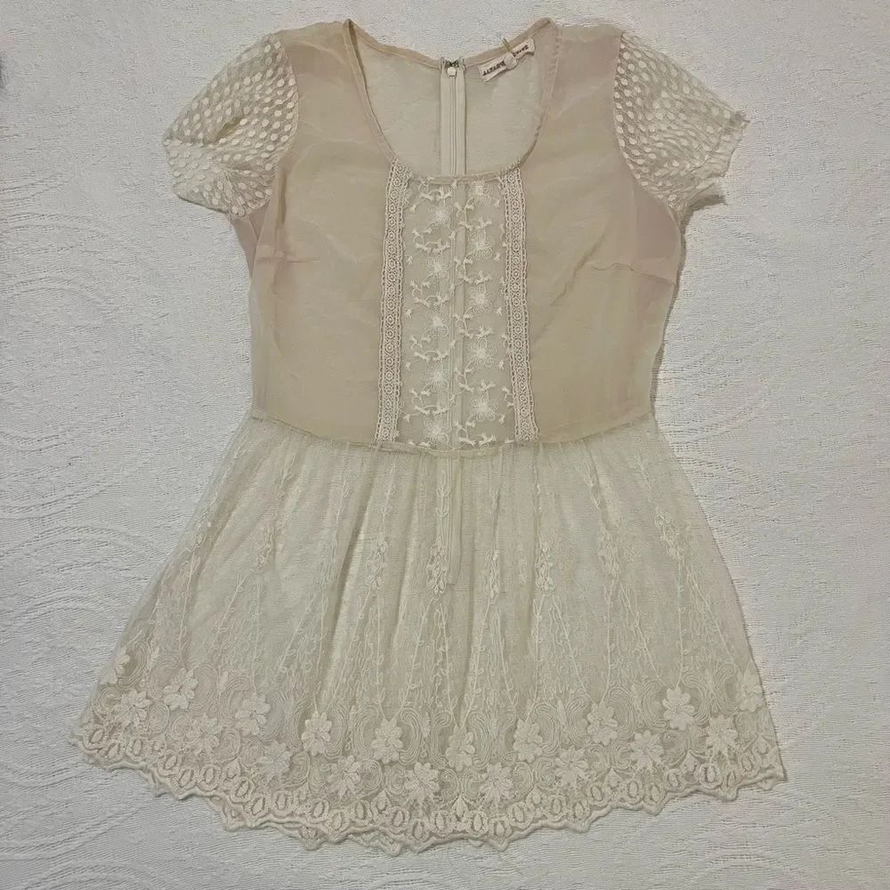 Altar’d State Sheer Lace Flowy Top